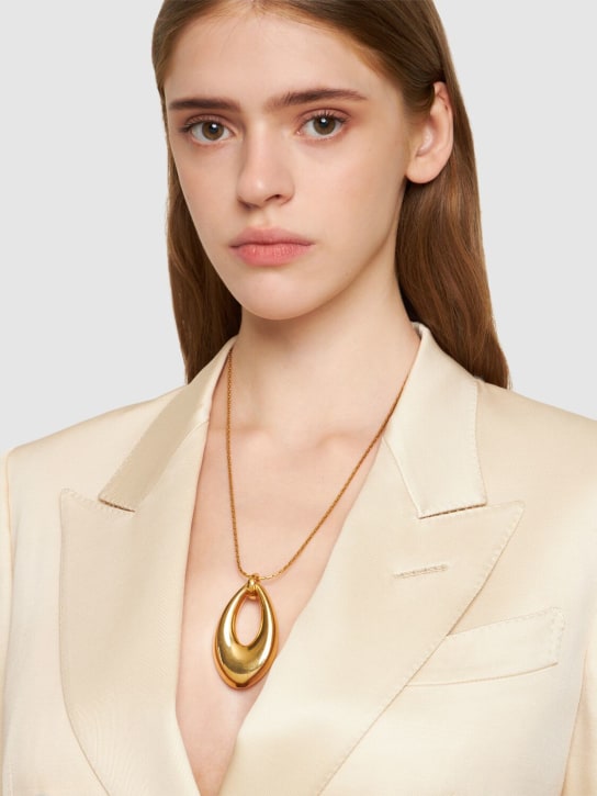 Tom Ford: Arp long pendant necklace - Antique Gold - women_1 | Luisa Via Roma