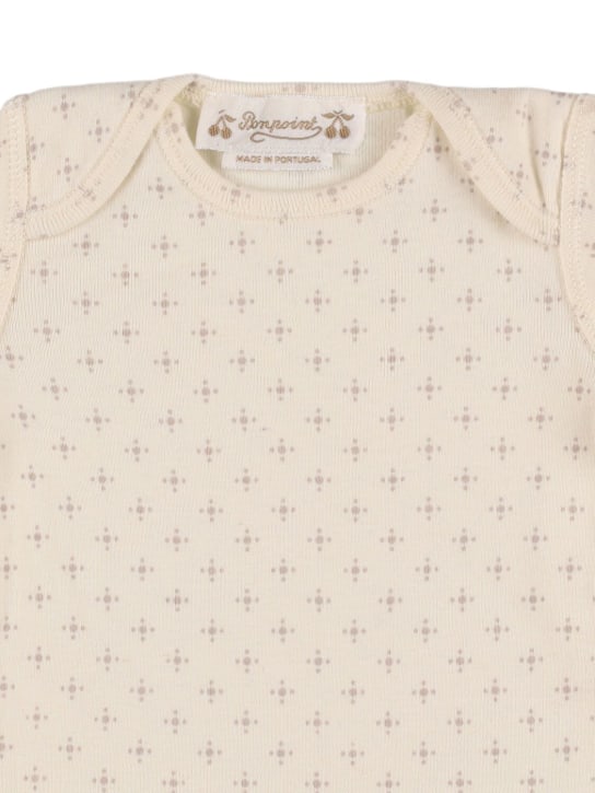Bonpoint: T-Shirt und Hose aus Baumwolljersey mit Druck - Elfenbein - kids-girls_1 | Luisa Via Roma