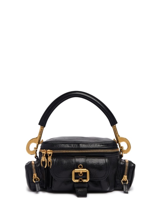Chloé: Small Camera glossy leather bag - women_0 | Luisa Via Roma