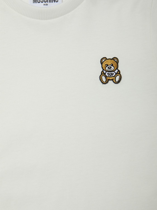 Moschino: コットンジャージーTシャツ - kids-boys_1 | Luisa Via Roma