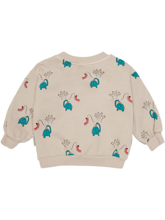 Weekend House Kids: Printed organic cotton blend sweatshirt - Beige - kids-boys_1 | Luisa Via Roma