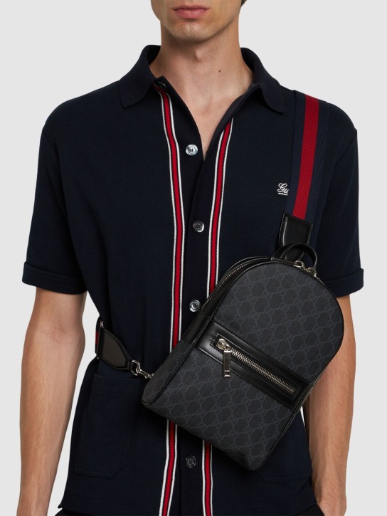 Gucci: Crossbody bag - Black - men_1 | Luisa Via Roma