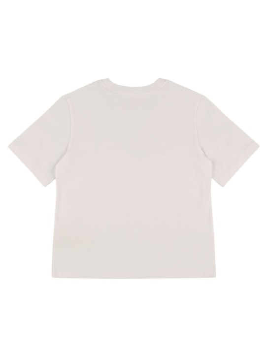 Dolce&Gabbana: Printed cotton jersey t-shirt - White - kids-girls_0 | Luisa Via Roma