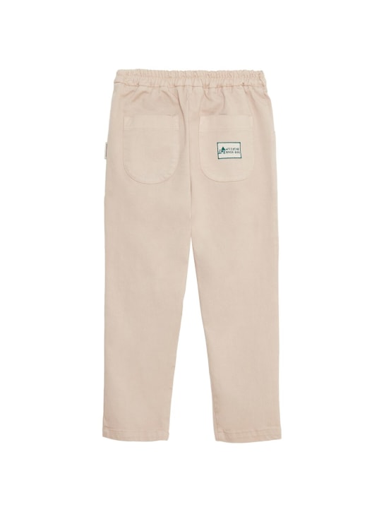 Weekend House Kids: Pantaloni in gabardina di misto cotone organico - Beige - kids-boys_1 | Luisa Via Roma