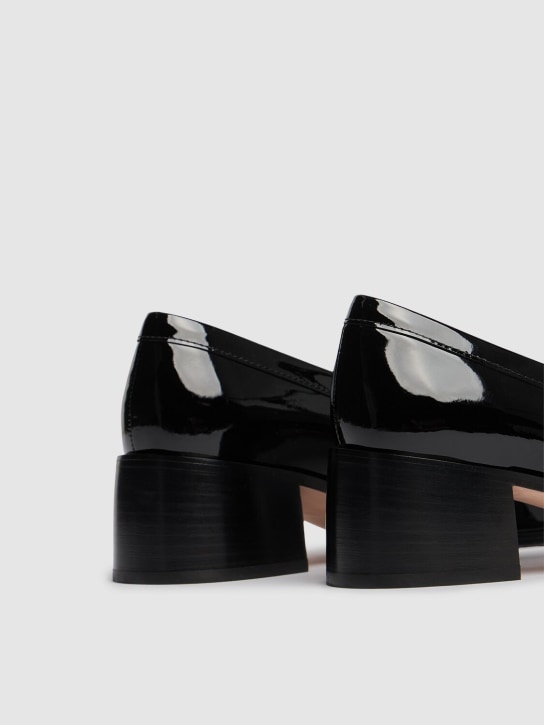 Roger Vivier: 55mm Viv Rangers patent leather loafers - Black - women_4 | Luisa Via Roma