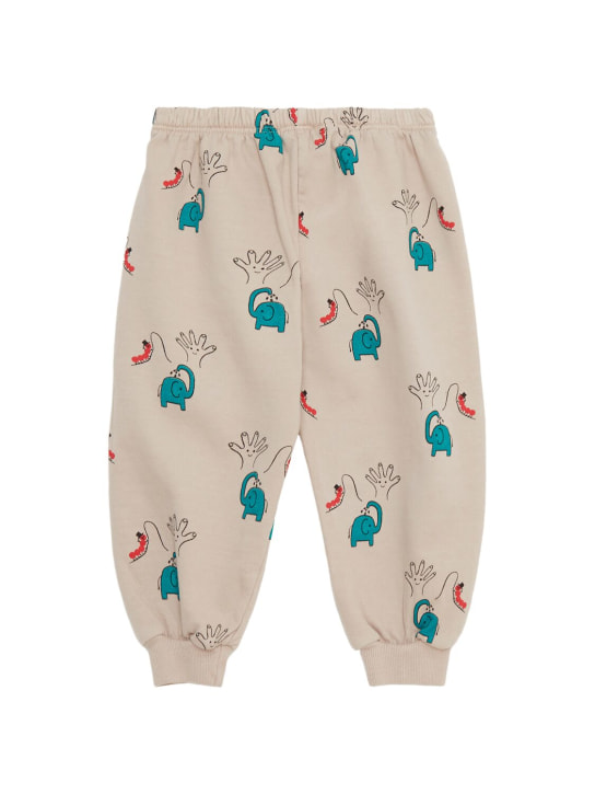 Weekend House Kids: Printed cotton blend sweatpants - Beige - kids-boys_0 | Luisa Via Roma