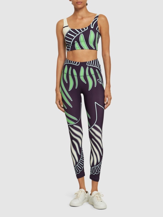 Tory Sport: Printed tech bra top - Multicolor - women_1 | Luisa Via Roma