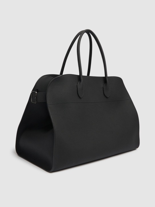 The Row: Soft Margaux 17 leather top handle bag - women_1 | Luisa Via Roma