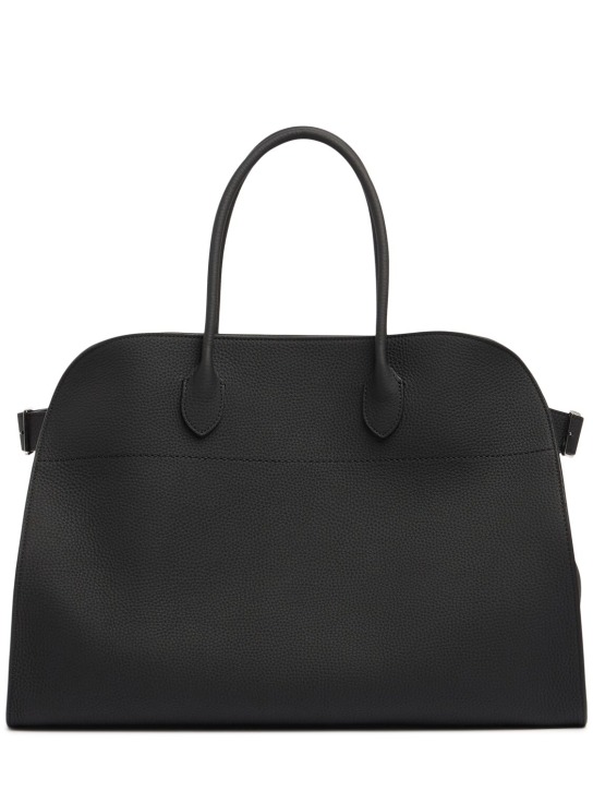 The Row: Soft Margaux 17 leather top handle bag - women_0 | Luisa Via Roma