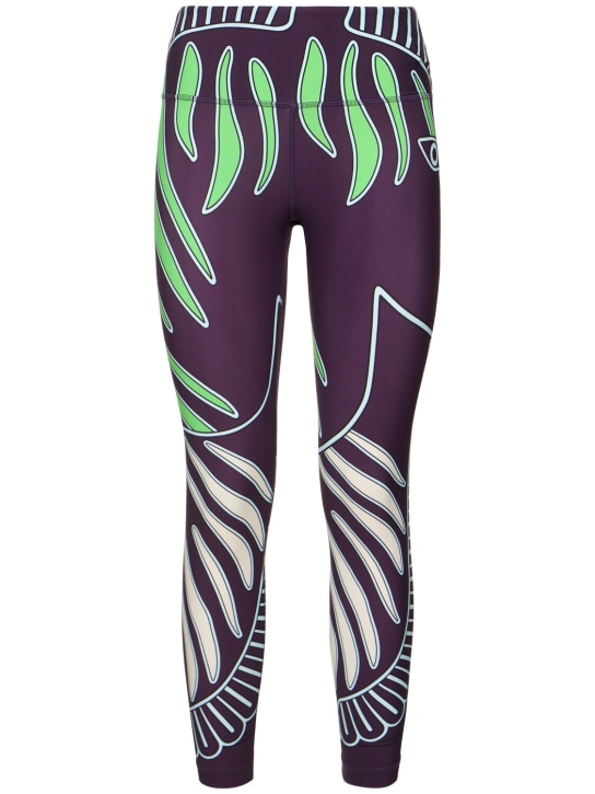 Tory Sport: Printed tech leggings - Multicolor - women_0 | Luisa Via Roma