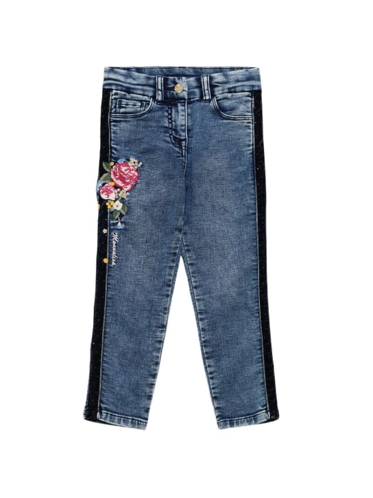 Monnalisa: Jeans aus Baumwollmischung - Blau - kids-girls_0 | Luisa Via Roma
