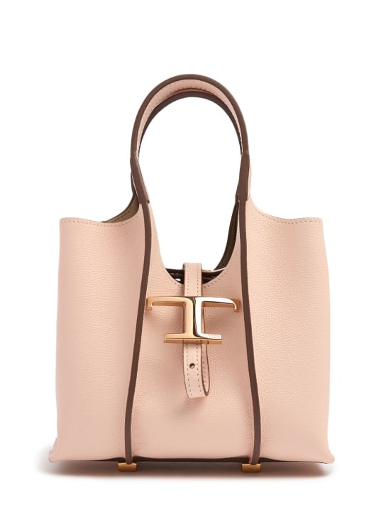 Tod's: Micro T Timeless Shopping bag - Rosa Kiss - women_0 | Luisa Via Roma