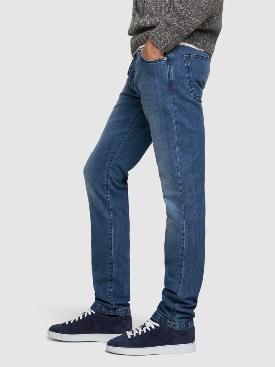 Kiton: Suede low top sneakers - men_1 | Luisa Via Roma