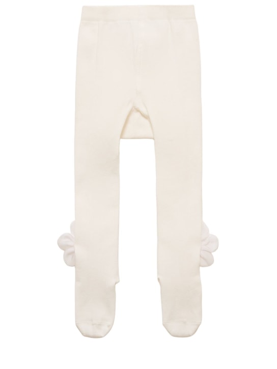 Monnalisa: Collant in misto cotone con fiore - kids-girls_0 | Luisa Via Roma
