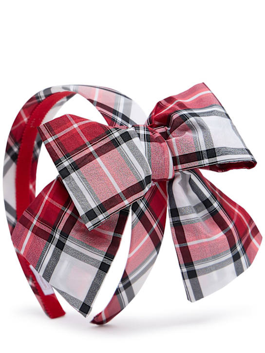 Monnalisa: Cerchietto per capelli con stampa Check e fiocco - kids-girls_0 | Luisa Via Roma