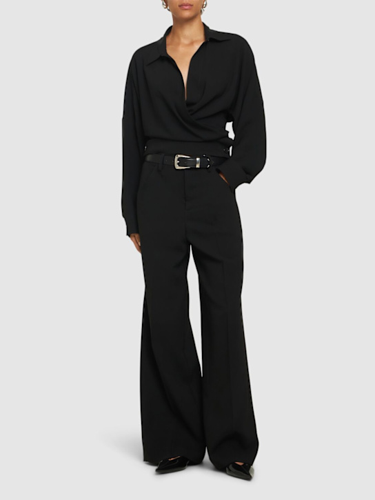 Philosophy Di Lorenzo Serafini: Light tech crepe wide pants - women_1 | Luisa Via Roma