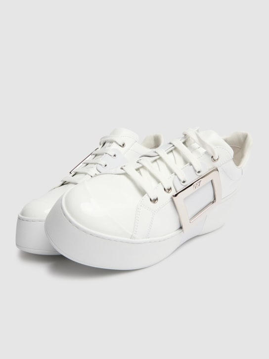 Roger Vivier: Viv Skate high leather sneakers - White - women_2 | Luisa Via Roma