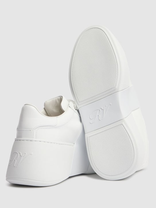 Roger Vivier: Viv Skate high leather sneakers - White - women_3 | Luisa Via Roma