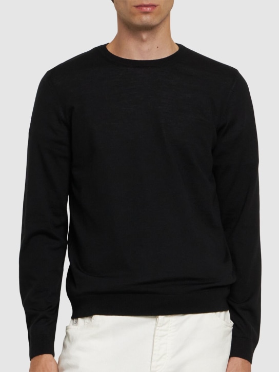 Boss: Leno wool knit sweater - men_2 | Luisa Via Roma