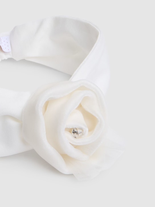 Monnalisa: Fascia per capelli in cotone con fiore - kids-girls_1 | Luisa Via Roma