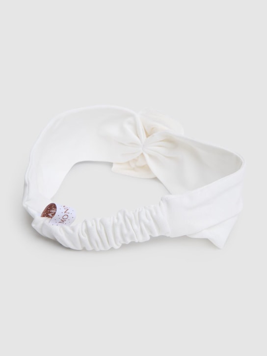 Monnalisa: Fascia per capelli in cotone con fiore - kids-girls_2 | Luisa Via Roma