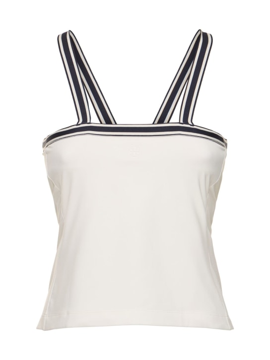 Tory Sport: Tank top de jersey - Blanco - women_0 | Luisa Via Roma