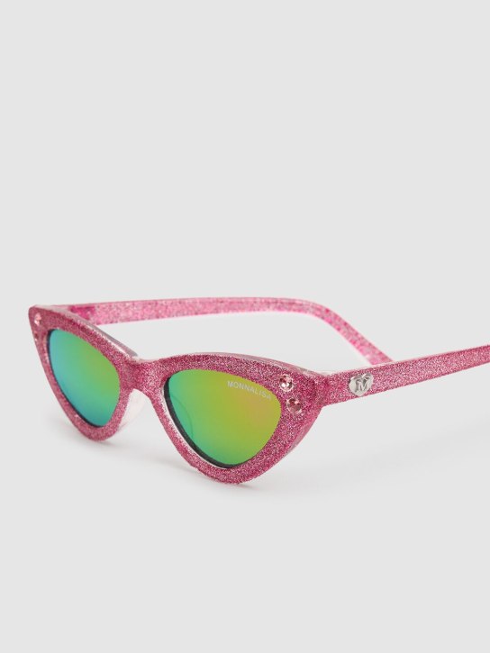 Monnalisa: Glittered sunglasses - Pembe - kids-girls_1 | Luisa Via Roma