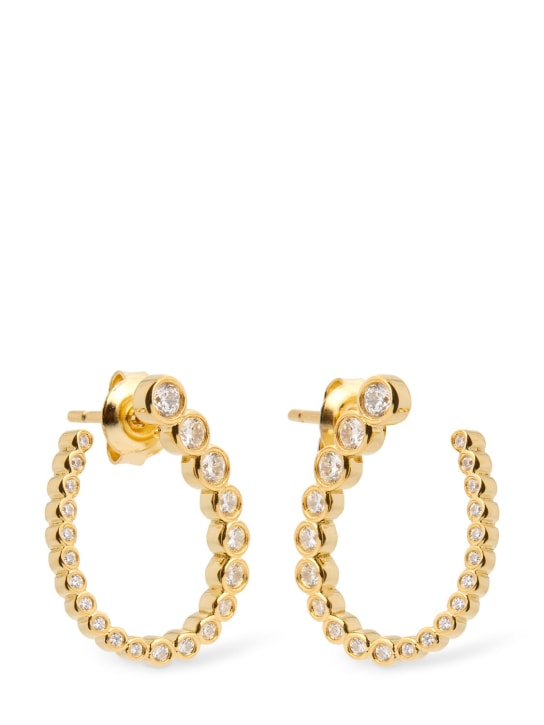 RAGBAG: Odette crystal stud earrings - Gold/Crystal - women_0 | Luisa Via Roma