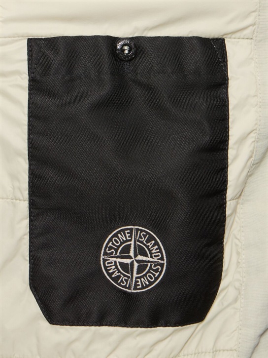 Stone Island: Hooded padded bomber jacket - men_5 | Luisa Via Roma