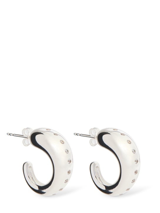 RAGBAG: Pendientes de aro de cristal - Plata - women_0 | Luisa Via Roma