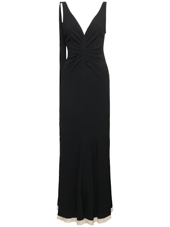 Fluid viscose blend gown - Thumbnail 1