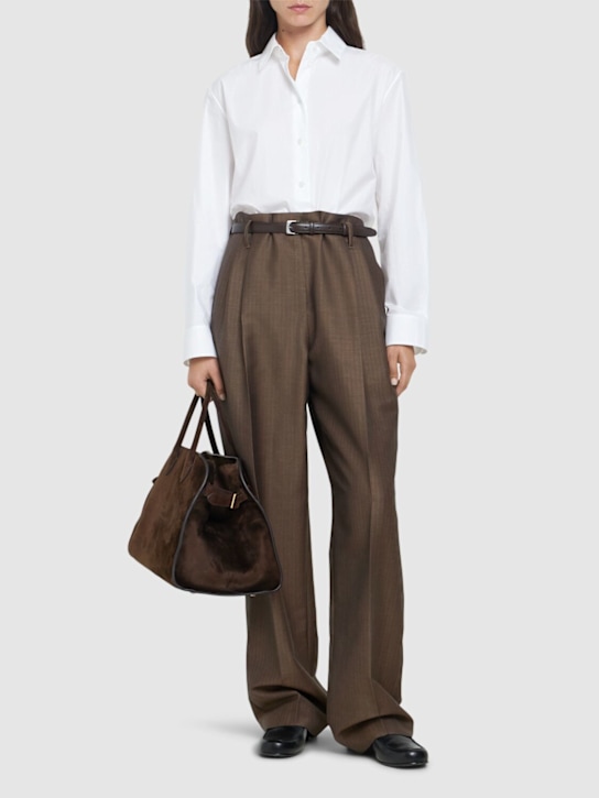 The Row: Camicia Sisilia in popeline di cotone - Bianco - women_1 | Luisa Via Roma