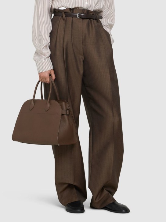 The Row: Soft Margaux 12 grain leather bag - women_1 | Luisa Via Roma