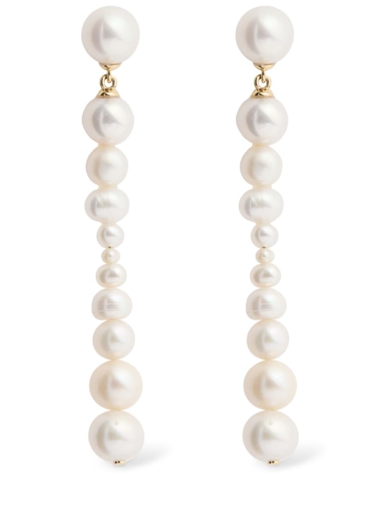 RAGBAG: Odette pearl drop earrings - Gold/Pearl - women_0 | Luisa Via Roma