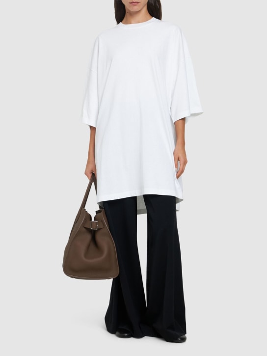 The Row: Isha oversize cotton jersey t-shirt - White - women_1 | Luisa Via Roma