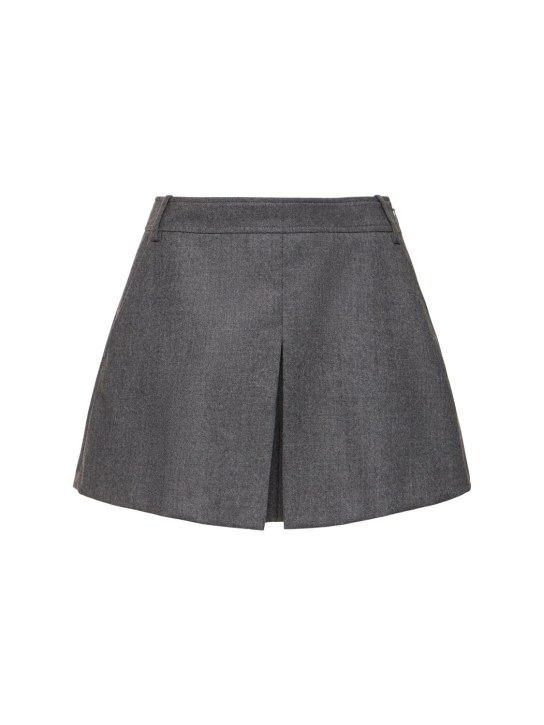 Tom Ford: Shorts de lana - Gris - women_0 | Luisa Via Roma