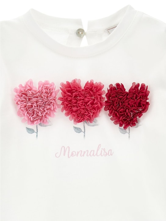 Monnalisa: T-shirt in jersey di cotone / dettagli in tulle - kids-girls_1 | Luisa Via Roma