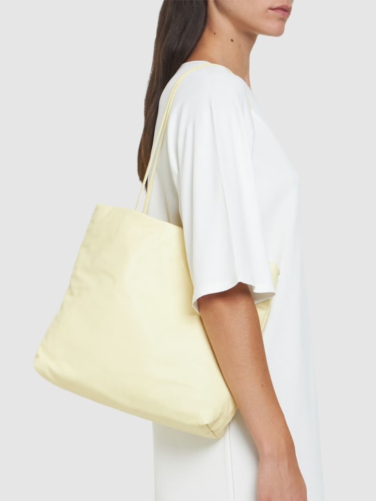 The Row: Pim light nappa leather tote bag - Light Yellow - women_1 | Luisa Via Roma