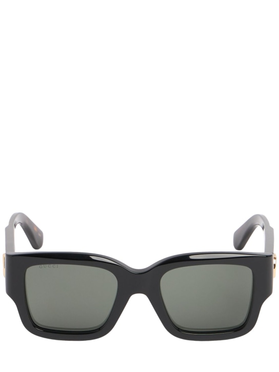 Gucci: G1663S acetate sunglasses - Black/Havana - women_0 | Luisa Via Roma