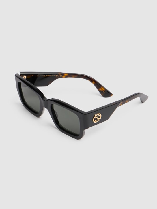 Gucci: G1663S acetate sunglasses - Black/Havana - women_1 | Luisa Via Roma