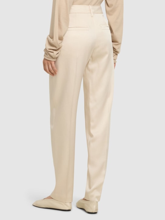 Brunello Cucinelli: 绸缎卡迪阔腿裤 - women_2 | Luisa Via Roma