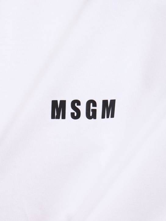 MSGM: Regular fit MSGM t-shirt - Optic White - men_1 | Luisa Via Roma