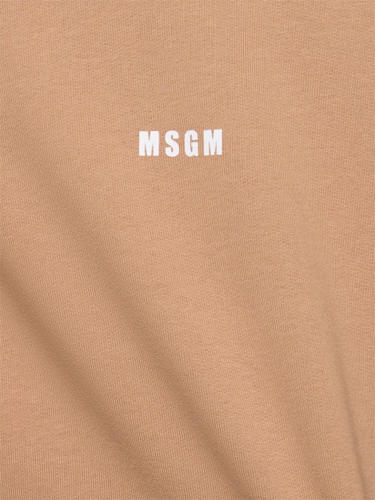 MSGM: MSGM micro logo卫衣 - 米黄色 - men_1 | Luisa Via Roma