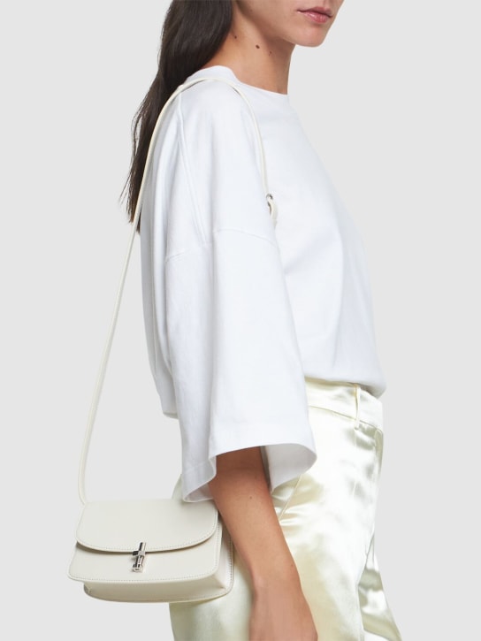 The Row: E/W Sofia shiny leather shoulder bag - women_1 | Luisa Via Roma