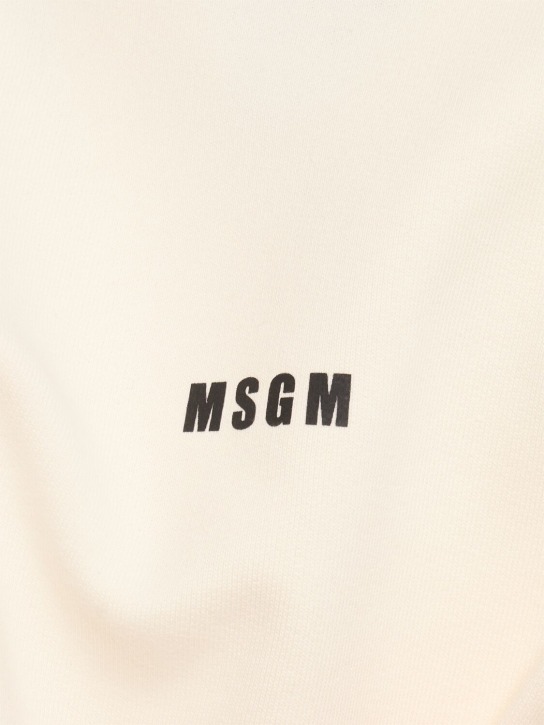 MSGM: MSGM logo卫衣 - 米白色 - men_1 | Luisa Via Roma