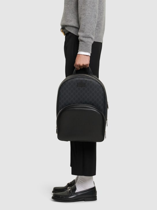Gucci: Gucci blend GG backpack - Siyah - men_1 | Luisa Via Roma