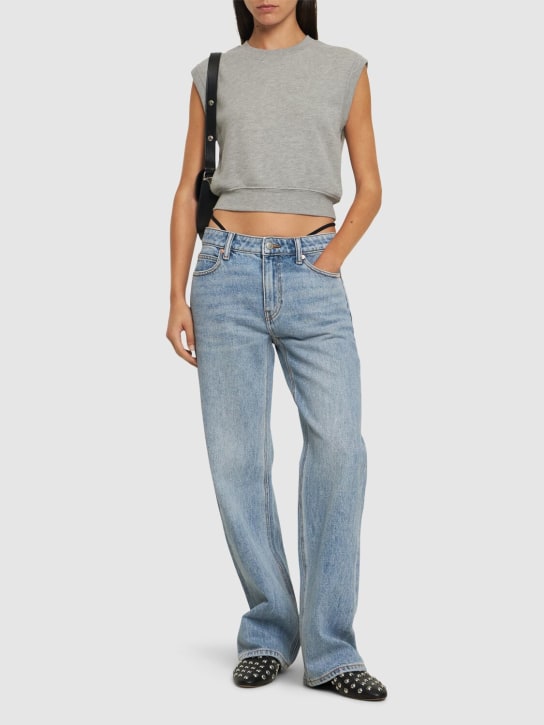 Alexander Wang: Jeans aus Baumwolldenim - Blau - women_1 | Luisa Via Roma