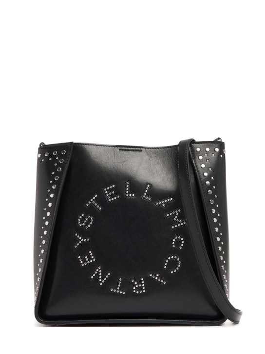 Stella McCartney: Alter Mat studded faux leather bag - Black - women_0 | Luisa Via Roma