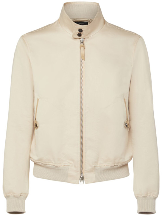 Tom Ford: Soft cotton & silk casual jacket - men_0 | Luisa Via Roma