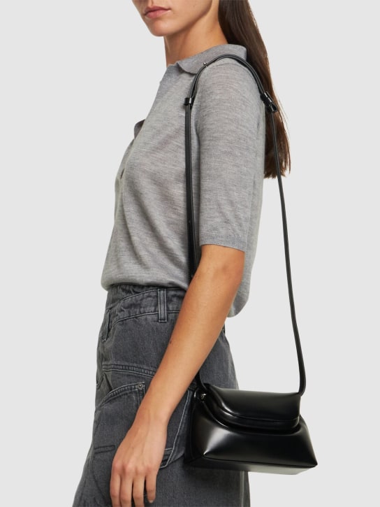 Osoi: Mini Folder leather shoulder bag - Siyah - women_1 | Luisa Via Roma